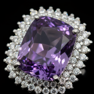 SILVER AMETHYST RING